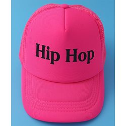 Babyhug Baseball Cap Text Print - Fuschia