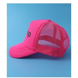 Babyhug Baseball Cap Text Print - Fuschia