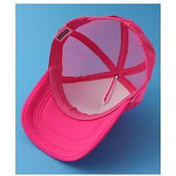 Babyhug Baseball Cap Text Print - Fuschia