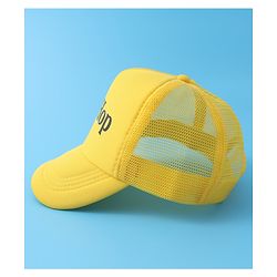 Babyhug Baseball Cap Text Print - Yellow