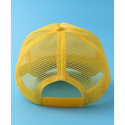 Babyhug Baseball Cap Text Print - Yellow