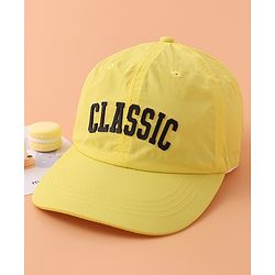 Babyhug Baseball Cap with Text Print - Yellow
