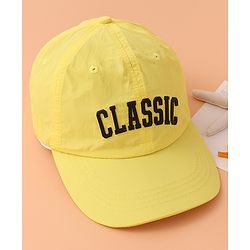 Babyhug Baseball Cap with Text Print - Yellow