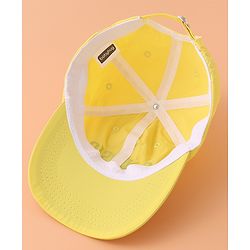 Babyhug Baseball Cap with Text Print - Yellow