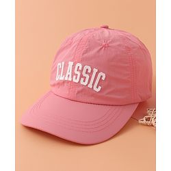 Babyhug Baseball Cap with Text Print - PInk