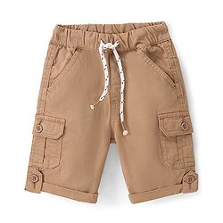 Babyhug Twill Woven With Stretch  Solid Colour Jamaican - Khaki