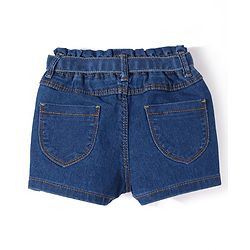 Babyhug Denim Mid Thigh Length With Stretch Shorts - Blue