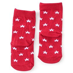 Cute Walk By Babyhug Non Terry Knit Anti-Bacterial Ankle Length Socks Stripes & Bear Design Pack Of 3 - White Red & Yellow