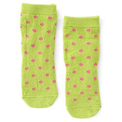 Cute Walk By Babyhug Non Terry Knit Anti-Bacterial Ankle Length Socks Floral Design Pack Of 3 - Green Blue & White