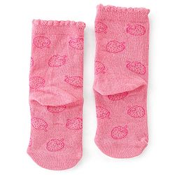 Cute Walk By Babyhug Non Terry Knit Anti-Bacterial Ankle Length Socks Polka Dot Design Pack Of 3 - Pink & White