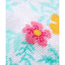 Cute Walk By Babyhug Anti-Bacterial Ankle Length Socks Floral & Dot Design Pack Of 3 - Multicolour