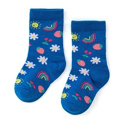 Cute Walk by Babyhug Anti Bacterial Ankle Length Socks Floral Design Pack Of 3 - Multicolour