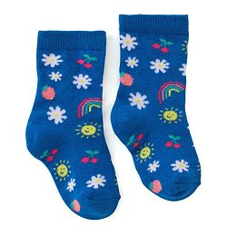 Cute Walk by Babyhug Anti Bacterial Ankle Length Socks Floral Design Pack Of 3 - Multicolour
