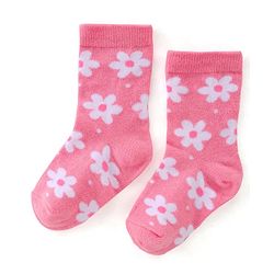 Cute Walk by Babyhug Anti Bacterial Ankle Length Socks Floral Design Pack Of 3 - Multicolour