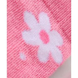 Cute Walk by Babyhug Anti Bacterial Ankle Length Socks Floral Design Pack Of 3 - Multicolour