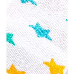 Cute Walk by Babyhug Anti Bacterial Ankle Length Socks Striped Polka Dot & Star Design Pack of 3 - Pink Yellow & White