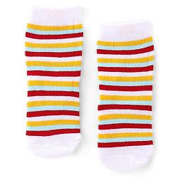 Cute Walk by Babyhug Anti Bacterial Ankle Length Socks Rocket Design Pack Of 5 - Multicolour