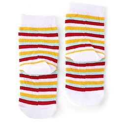 Cute Walk by Babyhug Anti Bacterial Ankle Length Socks Rocket Design Pack Of 5 - Multicolour
