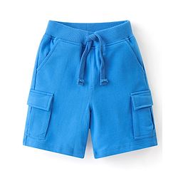 Babyhug Single Jersey  Knit  T-Shirt & Shorts Set with Car Print - Yellow & Blue
