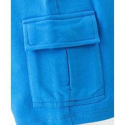 Babyhug Single Jersey  Knit  T-Shirt & Shorts Set with Car Print - Yellow & Blue