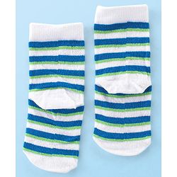 Cute Walk by Babyhug Anti Bacterial Ankle Length Socks Car Design Pack Of 3 - Multicolour