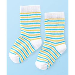 Cute Walk by Babyhug Anti Bacterial Ankle Length Socks Rocket Design Pack Of 3 - Multicolour