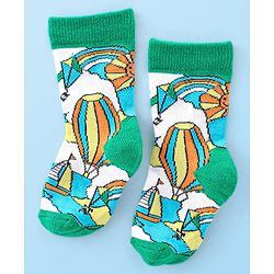 Cute Walk by Babyhug Anti Bacterial Ankle Length Socks Boat Design Pack Of 3 - Multicolour