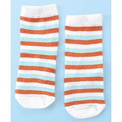 Cute Walk by Babyhug Anti Bacterial Ankle Length Socks Fish Design Pack Of 3 - Multicolour