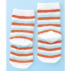 Cute Walk by Babyhug Anti Bacterial Ankle Length Socks Fish Design Pack Of 3 - Multicolour