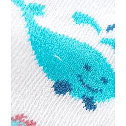 Cute Walk by Babyhug Anti Bacterial Ankle Length Socks Fish Design Pack Of 3 - Multicolour