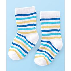Cute Walk by Babyhug Anti Bacterial Ankle Length Socks Giraffe Design Pack Of 3 - Multicolour