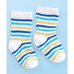 Cute Walk by Babyhug Anti Bacterial Ankle Length Socks Giraffe Design Pack Of 3 - Multicolour