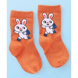Cute Walk by Babyhug Anti Bacterial Ankle Length Socks Bunny Design Pack Of 3 - Multicolour