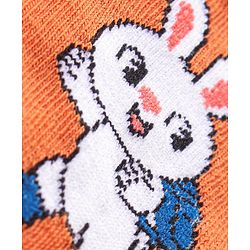 Cute Walk by Babyhug Anti Bacterial Ankle Length Socks Bunny Design Pack Of 3 - Multicolour
