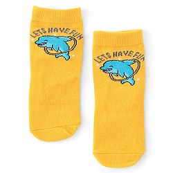 Cute Walk by Babyhug Anti Bacterial Ankle Length Socks Dolphin Design Pack Of 3 - Multicolour