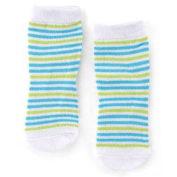 Cute Walk by Babyhug Anti Bacterial Ankle Length Socks Whale Design Pack Of 3 - Multicolour