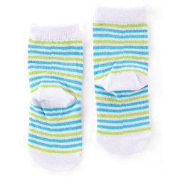 Cute Walk by Babyhug Anti Bacterial Ankle Length Socks Whale Design Pack Of 3 - Multicolour