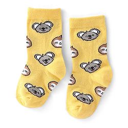 Cute Walk by Babyhug Anti Bacterial Ankle Length Socks Koala Design Pack Of 3 - Multicolour