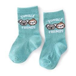 Cute Walk by Babyhug Anti Bacterial Ankle Length Socks Koala Design Pack Of 3 - Multicolour