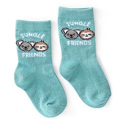 Cute Walk by Babyhug Anti Bacterial Ankle Length Socks Koala Design Pack Of 3 - Multicolour