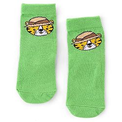 Cute Walk by Babyhug Anti Bacterial Ankle Length Socks Striped  Tiger  & Zebra Design Pack of 3 - Multicolour
