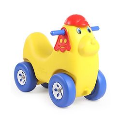 Babyhug Dog Shaped Rocking Ride On - Yellow