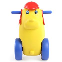 Babyhug Dog Shaped Rocking Ride On - Yellow