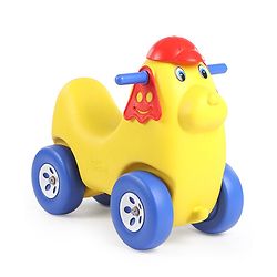 Babyhug Dog Shaped Rocking Ride On - Yellow