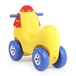 Babyhug Dog Shaped Rocking Ride On - Yellow