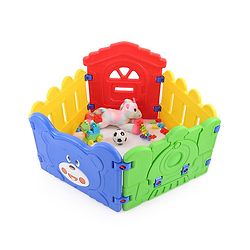 Babyhug Playpen Playard Kids Activity Centre Safe & Spacious Play Yard - Multicolour