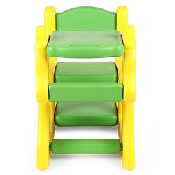 Babyhug Single Seater Giraffe Study Desk For Nursery with Under Seat Storage Easy Assembly  - Yellow & Green