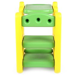 Babyhug Single Seater Giraffe Study Desk For Nursery with Under Seat Storage Easy Assembly  - Yellow & Green