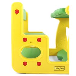 Babyhug Strong and Durable Double Seater Kids Activity Study Desk  - Yellow & Green