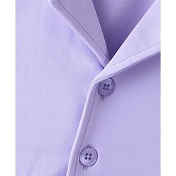 Babyhug Half Sleeves Party  Romper with Belt Solid Colour - Lavender
